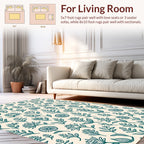 Whimsical Botanical Print Design Rug
