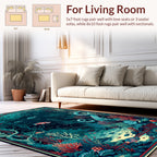 Deep Sea Coral and Octopus Scene Rug