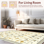Elegant Geometric Fan Pattern Rug