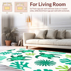 Green Turtle Sea Coral Pattern Rug