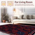 Dark Floral Medallion Design Rug