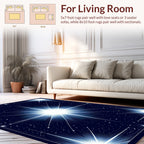 Celestial Starburst Blue Night Rug