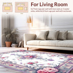 Elegant Floral Scrollwork Pastel Rug