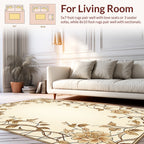 Floral Vine Cream Accent Rug