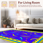 Bold Abstract Shapes Dynamic Rug