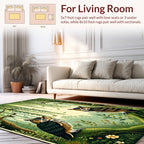 Enchanted Forest Owl Illustration Rug
