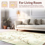 Elegant Plum Blossom Branch Design Rug