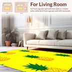 Yellow Pineapple Pattern Design Rug
