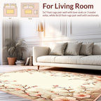 Soft Pink Cherry Blossom Branches Rug