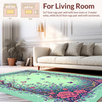Enchanting Garden Butterfly Floral Pattern Rug