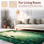 Enchanted Forest Scene With Birds Rug