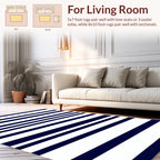 Naval Stripes Pattern Rug