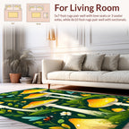 Whimsical Toadstool And Insect Pattern Rug