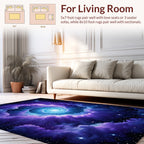 Cosmic Swirl Galaxy Nebula Rug