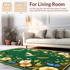 Nature's Garden Butterflies Hummingbirds Bees Rug