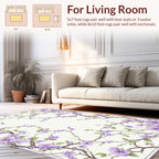 Delicate Lilac Blossom Branches Rug