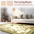 Whimsical Bird Floral Branch Motif Rug