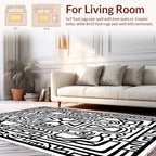Bold Abstract Geometric Animal Forms Rug