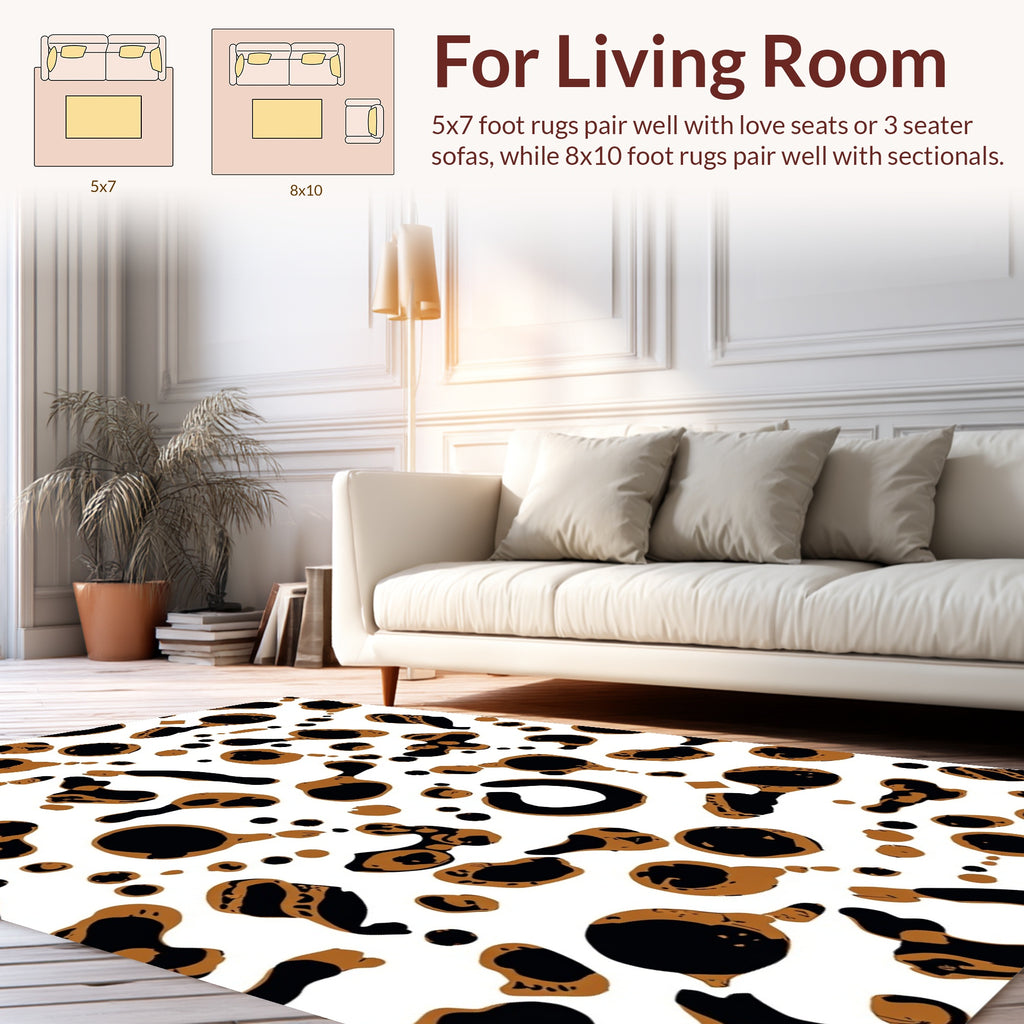 Abstract Splatter Pattern Rug
