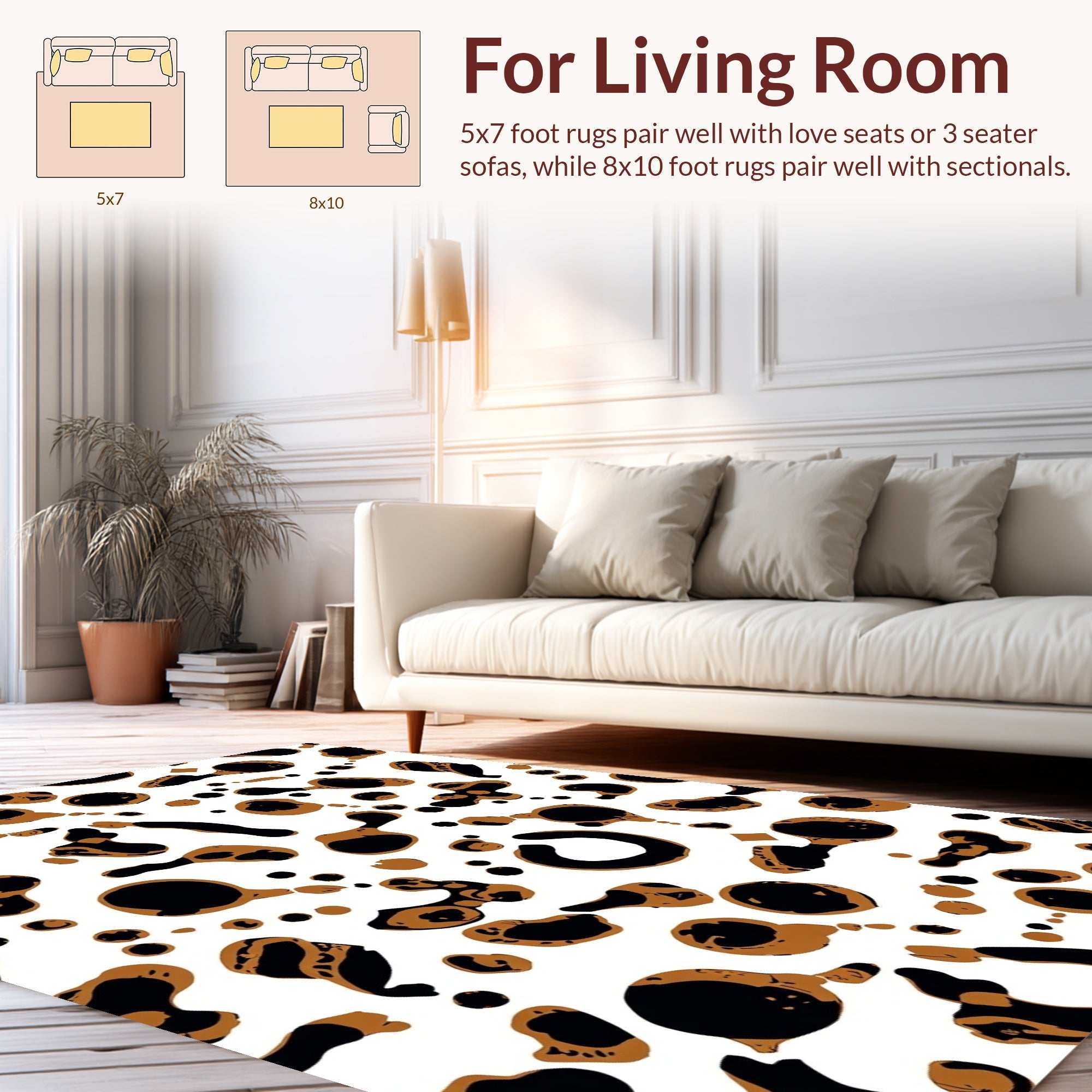Abstract Splatter Pattern Rug