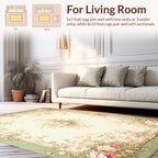 Vintage Pink Floral Swirls Rug