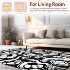 Abstract Organic Swirl Pattern Rug