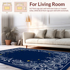Ornate Celestial Flourish Pattern Rug