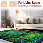Enchanted Forest Butterfly Meadow Rug