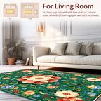 Intricate Floral Tapestry Design Rug