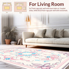 Ornate Floral Swirls Pastel Rug