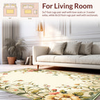 Vintage Floral Botanical Vines Rug