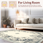 Elegant Floral Scrollwork Pattern Rug