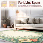 Ornate Floral Vine Pattern Rug
