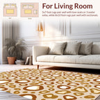 Brown Spotted Animal Print Rug