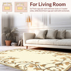 Floral Vine With Elegant Botanical Motif Rug