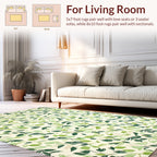 Green Leafy Vine Pattern Rug