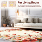 Cherry Blossom Branch Floral Accent Rug