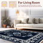 Ornate Floral Mandala Design Rug