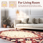 Vintage Floral Medallion Starburst Rug