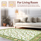 Elegant Floral Vine Garden Pattern Rug