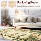 Floral Branches With Cream Blooms Rug