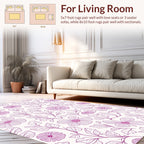 Delicate Floral Vine Pattern Design Rug