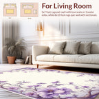 Whimsical Floral Vine Pattern Rug