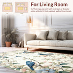 Whimsical Bluebirds And Blossoms Pattern Rug