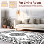 Vintage Floral Mandala Garden Design Rug