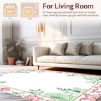 Elegant Floral Vines Outline Rug