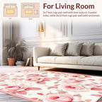 Vintage Rose Floral Pattern Design Rug