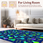 Science Flasks Graphic Pattern Rug