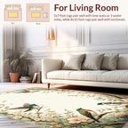 Charming Birds and Cherry Blossoms Rug