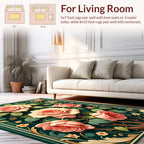 Elegant Rose Floral Artistry Rug
